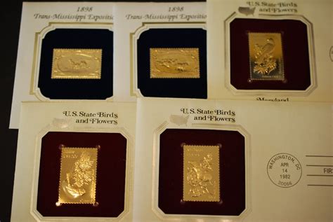 golden copies of american stamps.